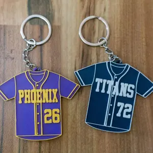 Baseball Team Custom Jersey Keychain Bag Tag Gift for Baseball Fans Gift for Kids Baseball Sports Team Travel Ball Gift Personalized Bag Tag