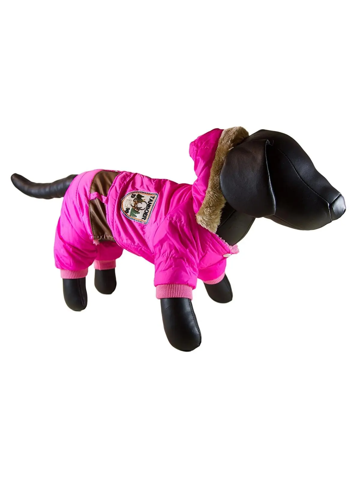 Petcessory Light Pink Warm Parka 4-Leg Dog Hoodie Jacket - Extra Large