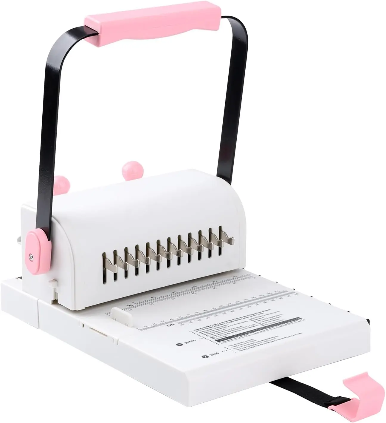 Cinch Book Binding Machine with Slide Ruler for Wire or Spiral Coils