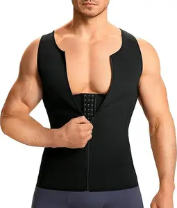 NEXTMAN Men Compression Shirt for Body Slimming Tank Top Shaper Tight Undershirt Tummy Control Girdle