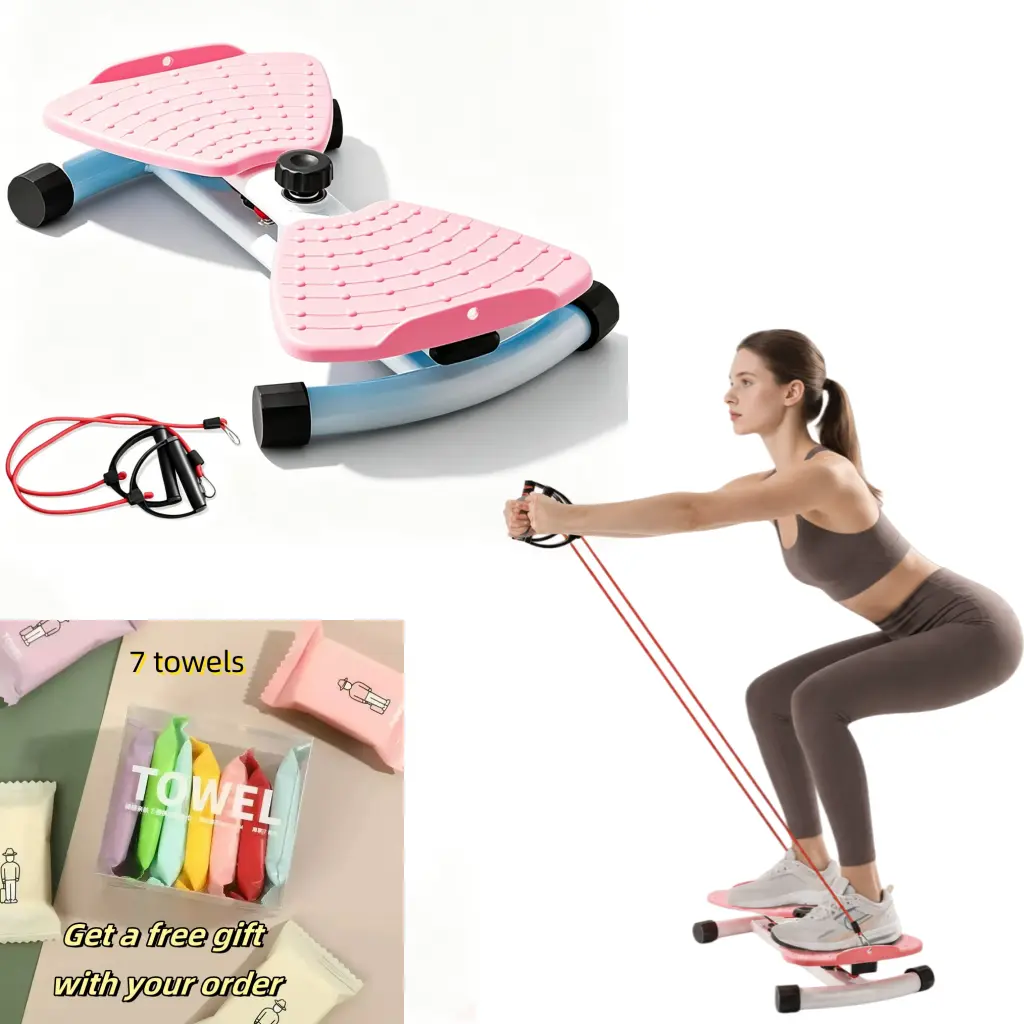 30-Minute Full-Body Workout Machine - Joint-Friendly Home Gym, Low-Impact & Strength Trainer for Arms, Legs & Core Portable Waist Twisting Ab Waist Twister Machine Twist Board Exercise Equipment Home Waist Twisting Machine Core Trainer