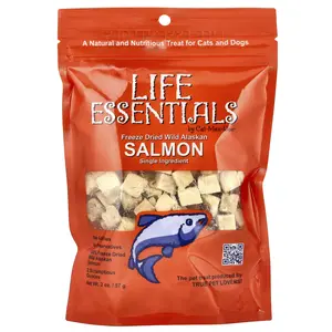 Cat-Man-Doo Life Essentials, Freeze Dried Wild Alaskan Salmon, For Cats and Dogs, 2 oz (57 g)