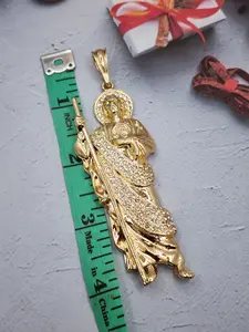 SAINT JUDE PENDANT BIG ZISE GOLD PLATED NO CHAIN