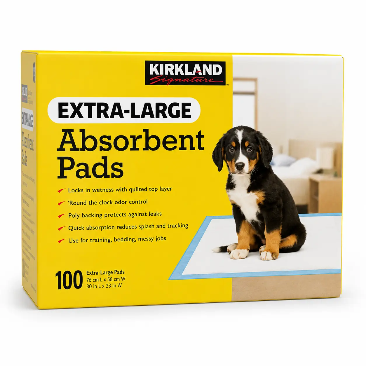 Kirkland signature extra large Absorbant Dog training pads,100 count