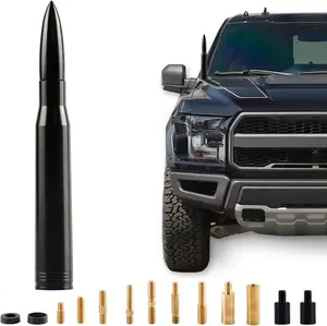 Upgrade Universal Car Antenna Compatible with Ford, Dodge, Chevrolet, GMC, Jeep, Toyota Truck Antenna - Made of Rugged Billet and Aluminum, Car Accessories