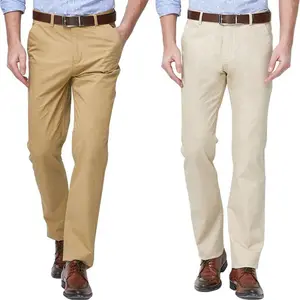 Men's Classic Fit Workday Khaki Smart 360 FLEX Pants (Standard and Big & Tall) Fabric Pocket sweatpants men pants men