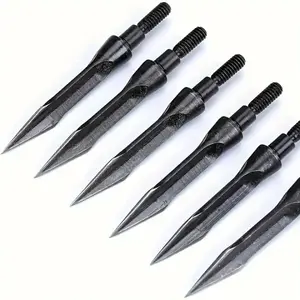 6-piece retro armor piercing arrow, 125 grain, traditional archery tip