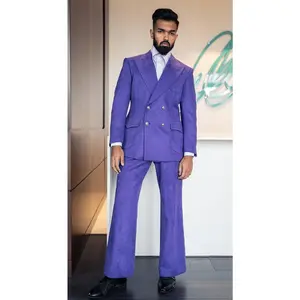 Magava Suede Double Breasted Suit
