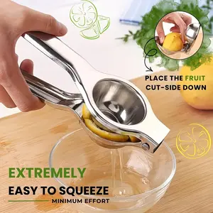 Stainless Steel Manual Juicer, Home Lemon Watermelon Fruit Press, Multi-Function Citrus Juice Maker, Small Kitchen Tool, Kitchen Gadgets, Lemon Squeezer, Family Restaurant Tea Shop