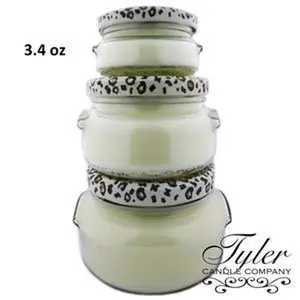 Tyler Candle 3.4 oz - Aroma Decor, Floral Fragrance in Decorative Jar with Metallic Finish