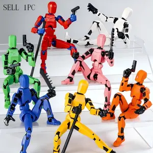 Jointed Doll Decompression Building Toy, 3D Trendy Model Kit, Multi-Jointed Moveable, DIY Assembled Digital Figure, Desk Decoration