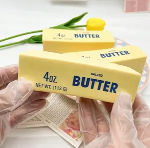 1pc Moist  Butter-Shaped  Squishy Toy, Super Soft Butter Stick Slow Rise Squeeze Squishies, Sticky Butter-Shaped Stress Toys - Fun Sensory Fidget Toy For Anxiety & Focus, Therapeutic Play