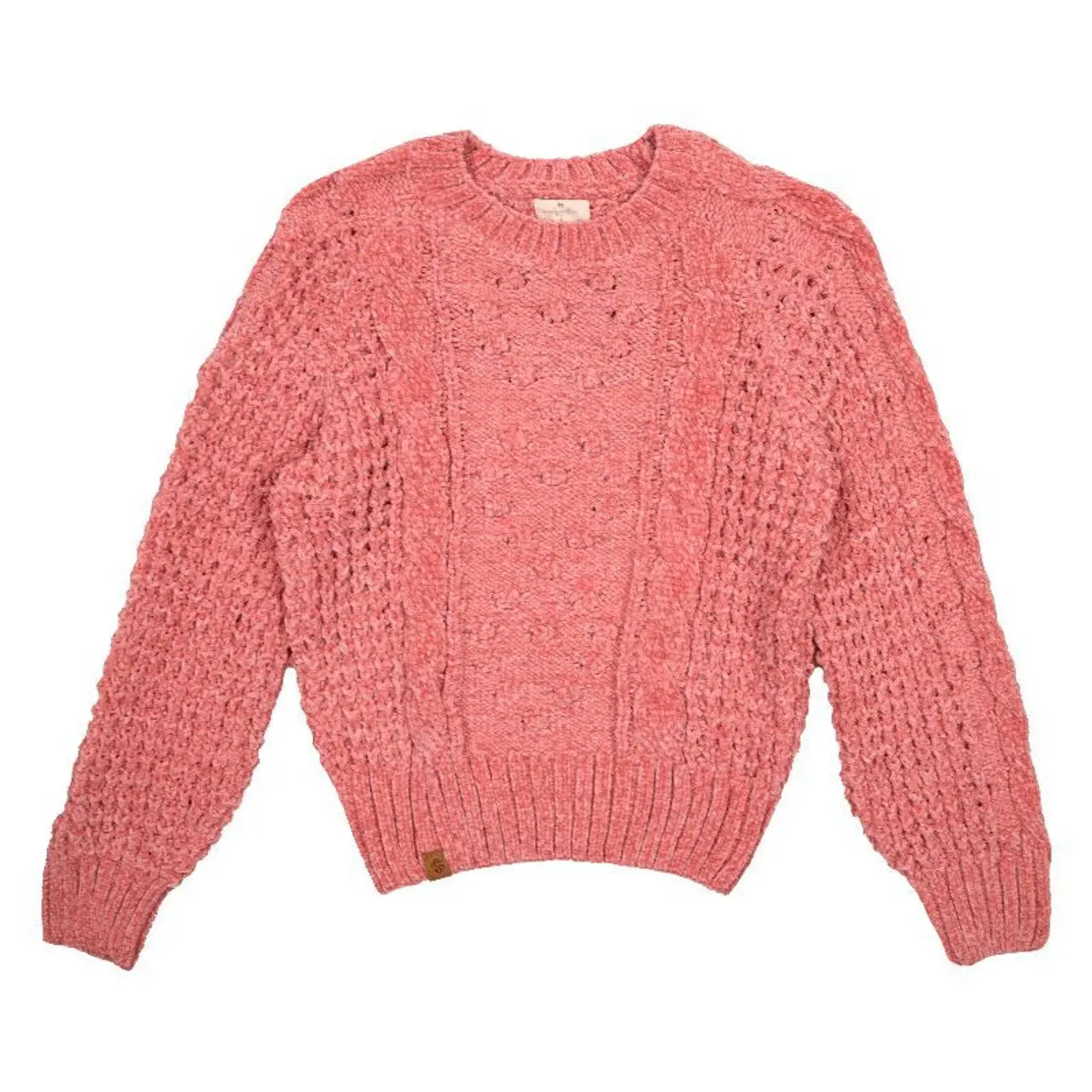 Cropped Chenille Sweater