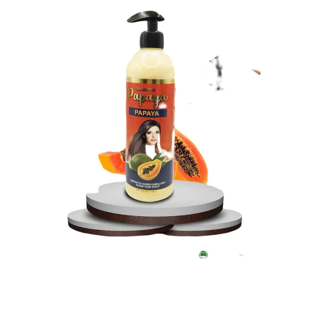 Papaya Shampool 16 fl Oz Shampoo de Papaya Premium Natural Cabello Saludable