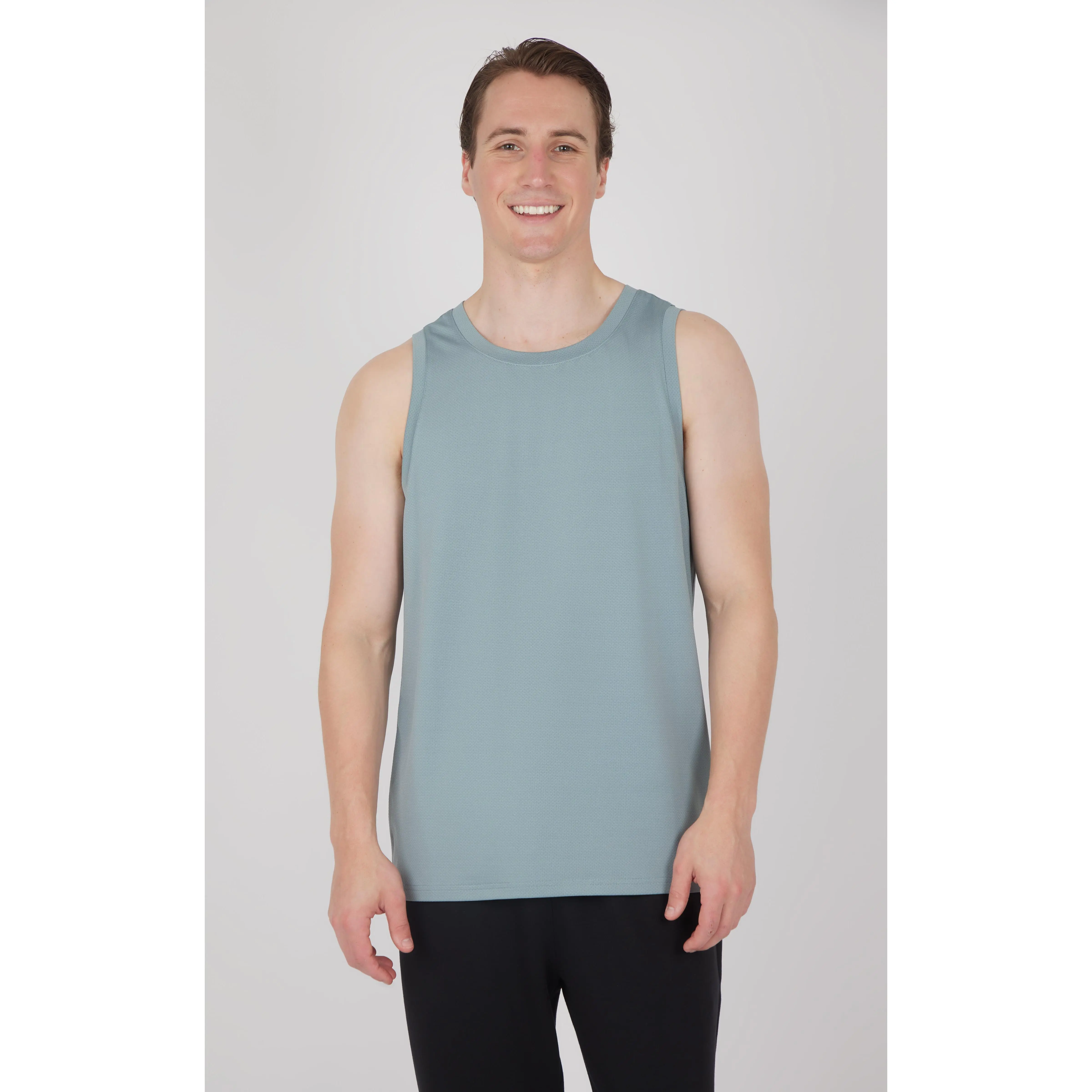 Men's Pique Race Track Muscle Tank