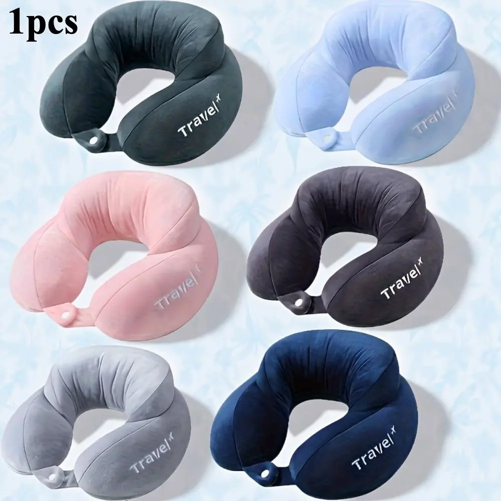 U-Shaped Travel Pillow, Neck Support Pillow, Cervical Pillow, Airplane U-Shaped Pillow, Sleeping Aid, Travel Neck Cushion, Neck Rest Cushion