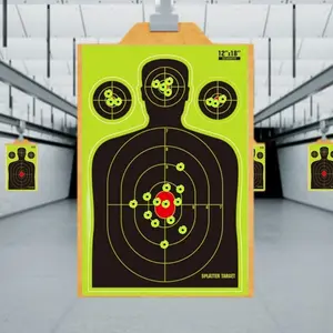 12x18in Splatter Shooting Targets - Silhouette Reactive Paper for Shooting Range