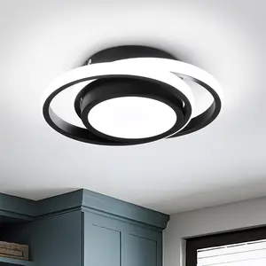 Modern Led Ceiling Lights, Small Led Close to Ceiling Light Fixture,32W Round LED Ceiling Lamp for Bedroom Hallway Aisle Corridor Light Lighting