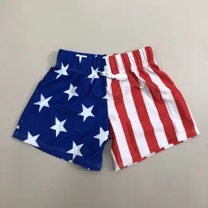Boy Swim Shorts 4th of July Beach Wear Bathing Shorts Boy Patriotic Clothes
