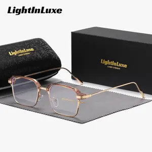 LightInLuxe Unisex Stylish-looking Full Frame Plano Glasses Anti-Blue Light Outdoor Modern Square Plano Glasses