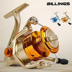 BILLINGS AB 1000-7000 Series Spinning Reel, 18LB Max Drag 5.2:1 Gear Ratio Aluminum Alloy Fishing Reel, Durable Fishing Accessories for Freshwater Saltwater, Fishing Tackle, Fishing Accessories, Fishing Supplies, Fishing Gear Set