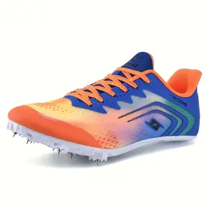 [Sneakers] Strong Grip Track And Field Shoes, Comfortable And Breathable, Non-Slip Spikes, Detachable, Unisex, for Training And Competition