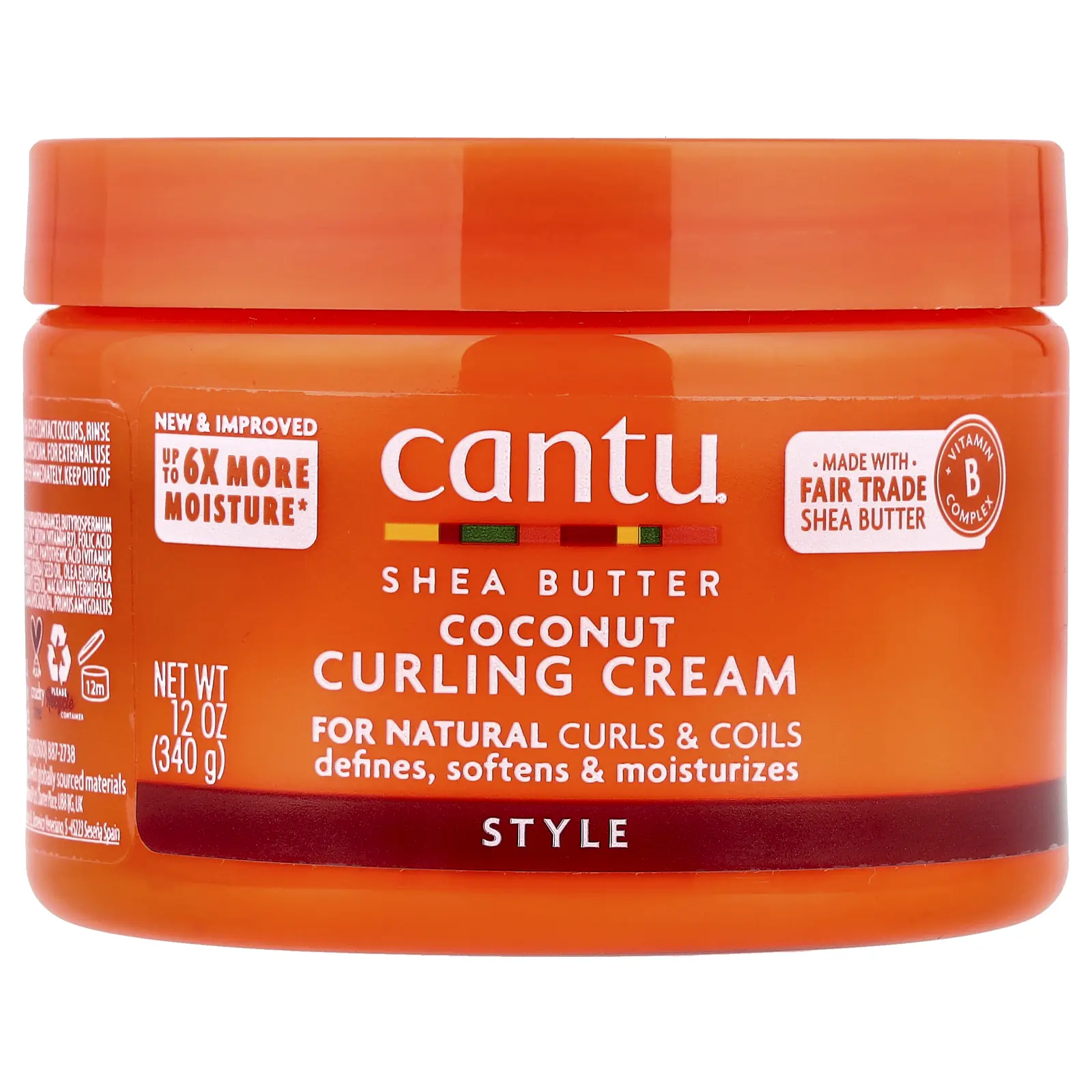Cantu Shea Butter, Coconut Curling Cream, 12 oz (340 g)