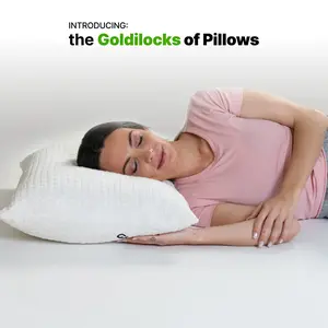 GhostBed Shredded Memory Foam Pillow with Customizable Fill Side Sleepers Comfortable