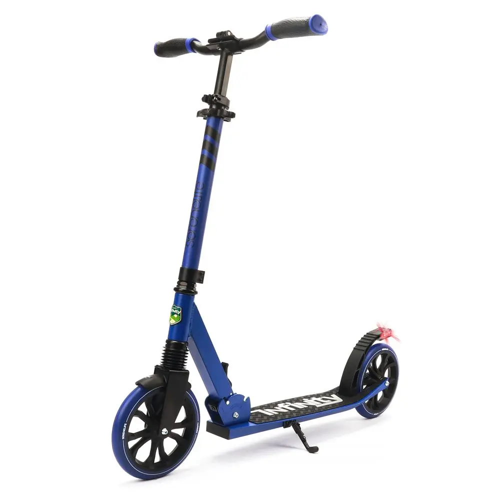 Alloy Folding Kick Scooter for Teens & Adults, Sport Scooter with Front Suspension, 8-Inch Polyurethane Wheels and Adjustable Handlebar, Supports 220 lbs, Folding Scooter