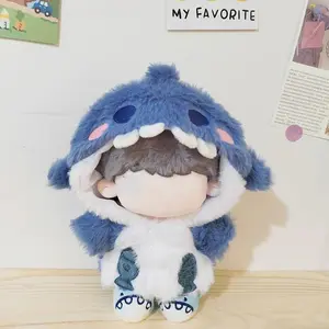20cm Idol Doll Clothes Shark Hoodies Cartoon Animal Coat Cotton Stuffed Dolls Lovely Outfit Dress Up Toy Accessories #DQG