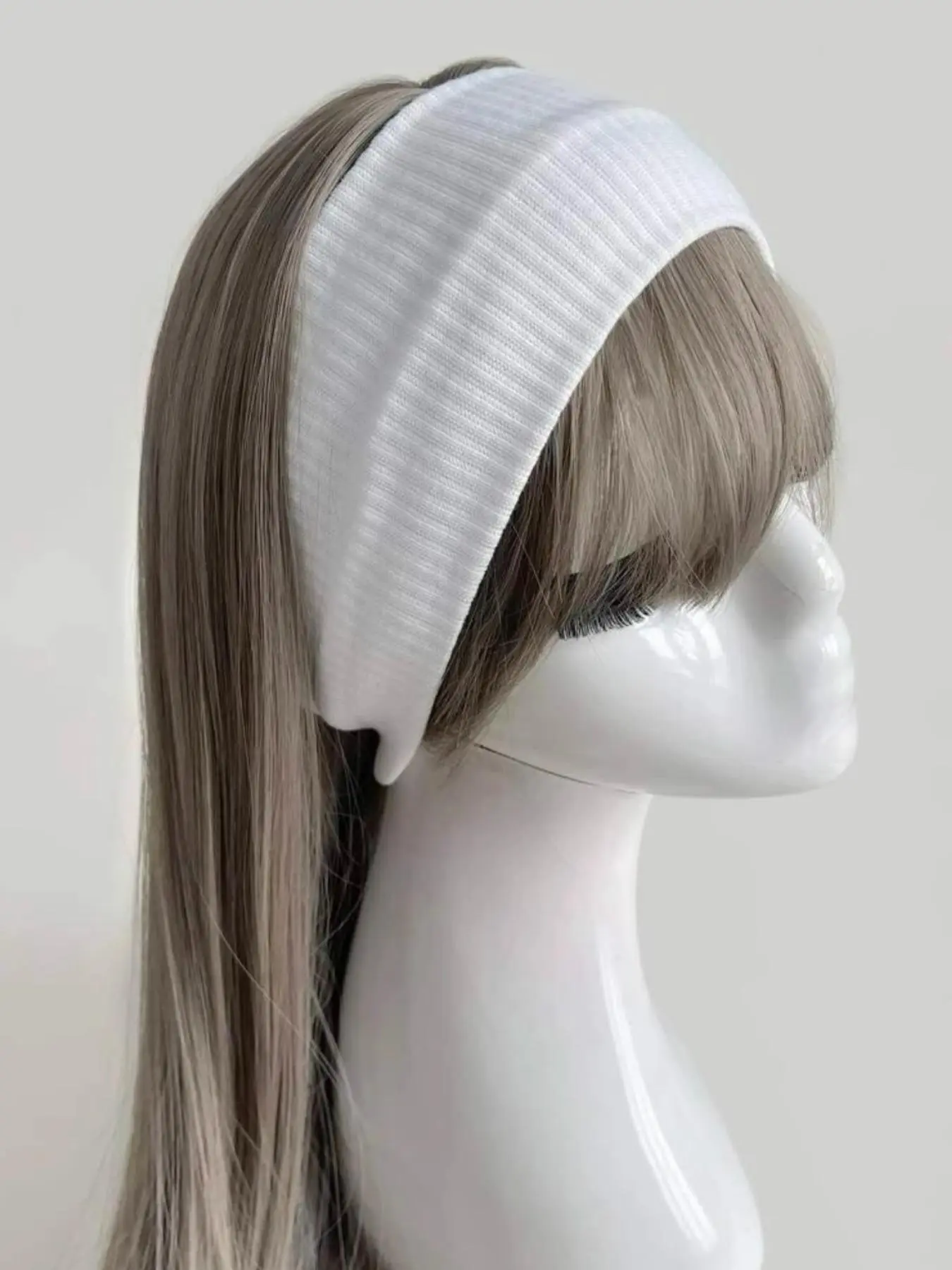 Solid Color Knit Hair Band, Soft Headband, Casual Wide Band Hair Accessories for Women & Girls, Minimalist Headwear Suitable for Thick Hair, Headbands Women