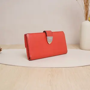 Pre-owned GUCCI Grained Leather Small Leather Goods 7.48" Long Wallet DS042524 A124