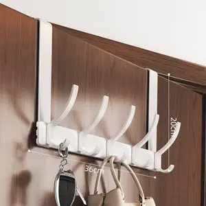 1pc tall Over The Door hanger with hook, easy to install, no need to punch holes hanging metal Over The Door hanger, for hats, keys, home space saving storage, for entrance, bathroom, bedroom, home, dormitory，His comments, hanging his bag, hangers