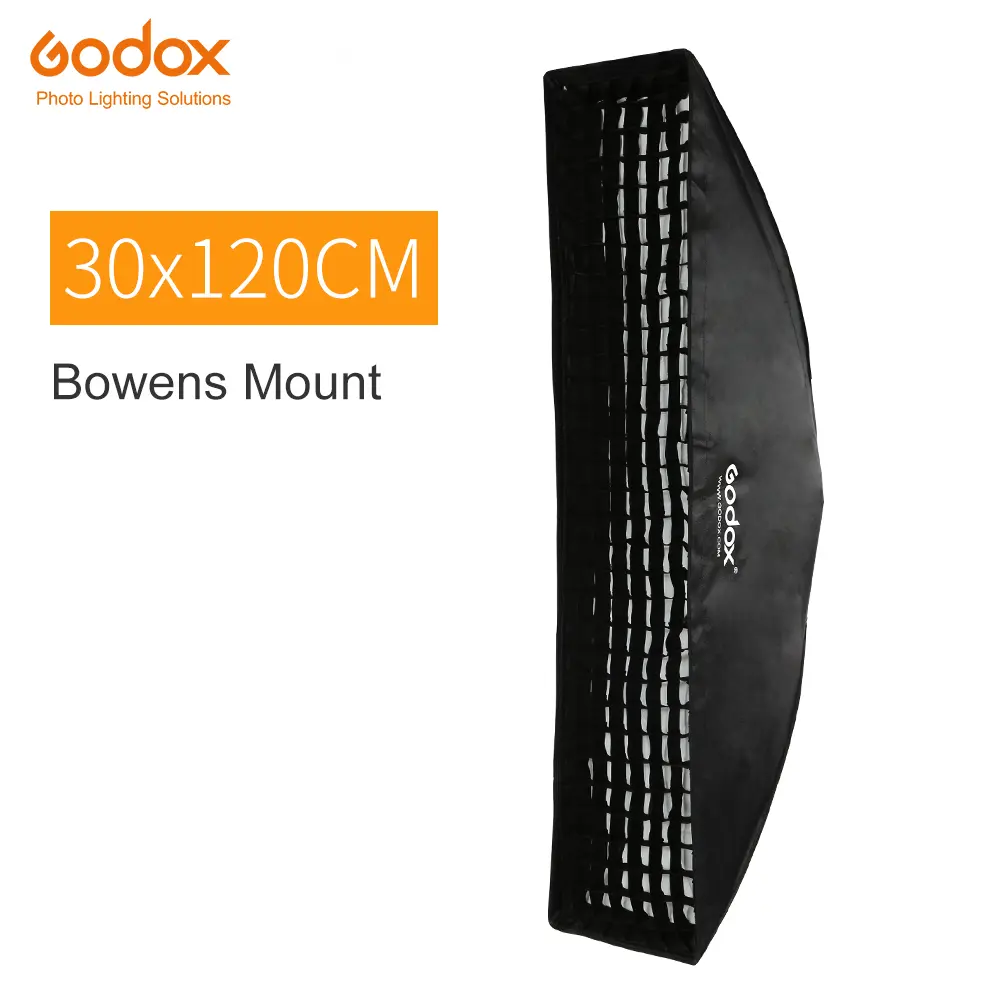 Godox 12"x47" / 30x120cm Softbox, Grid Bar Softbox, Bowens Mount Softbox, for photography studio flash compatibility. Godox VL150II, VL300II, SL60W, SL60IID, SK400II, DP400III, DP600III, QT600III (FW 30x120 (1 PCS))