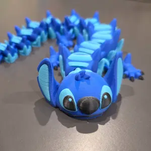 Blue Alian Dragon fidget, 17in long,