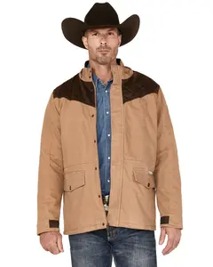 Cody James Men's Olton Utility Canvas Rancher Hooded Jacket - Cjfa22o22-Bge