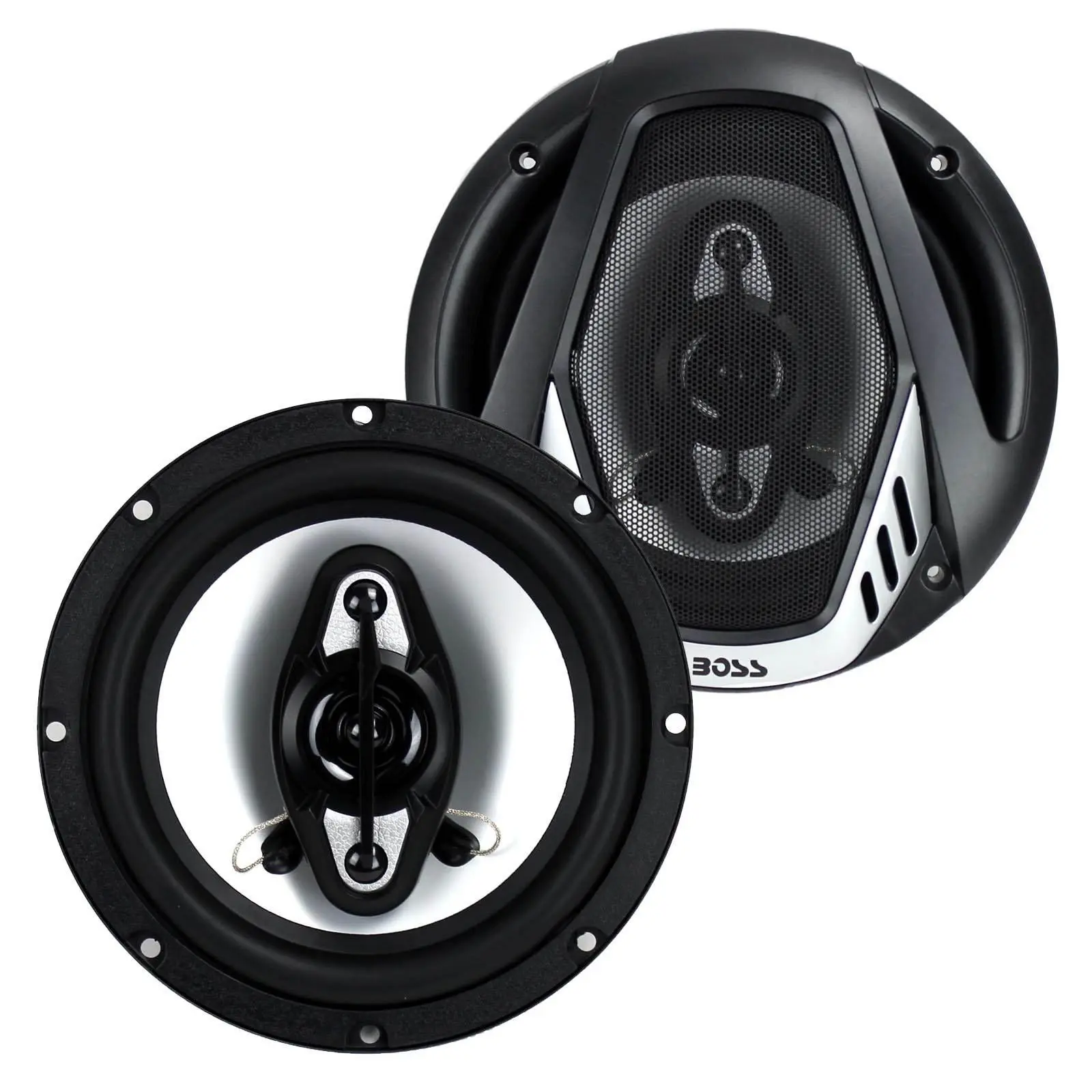 BOSS Audio NX654 Onyx 6.5" 400W 4-Way 4-Ohm Car Audio Coaxial Speaker Set, Pair BOSS Audio NX654 Onyx 6.5" 400W 4-Way 4-Ohm Car Audio Coaxial Speaker Set, Pair