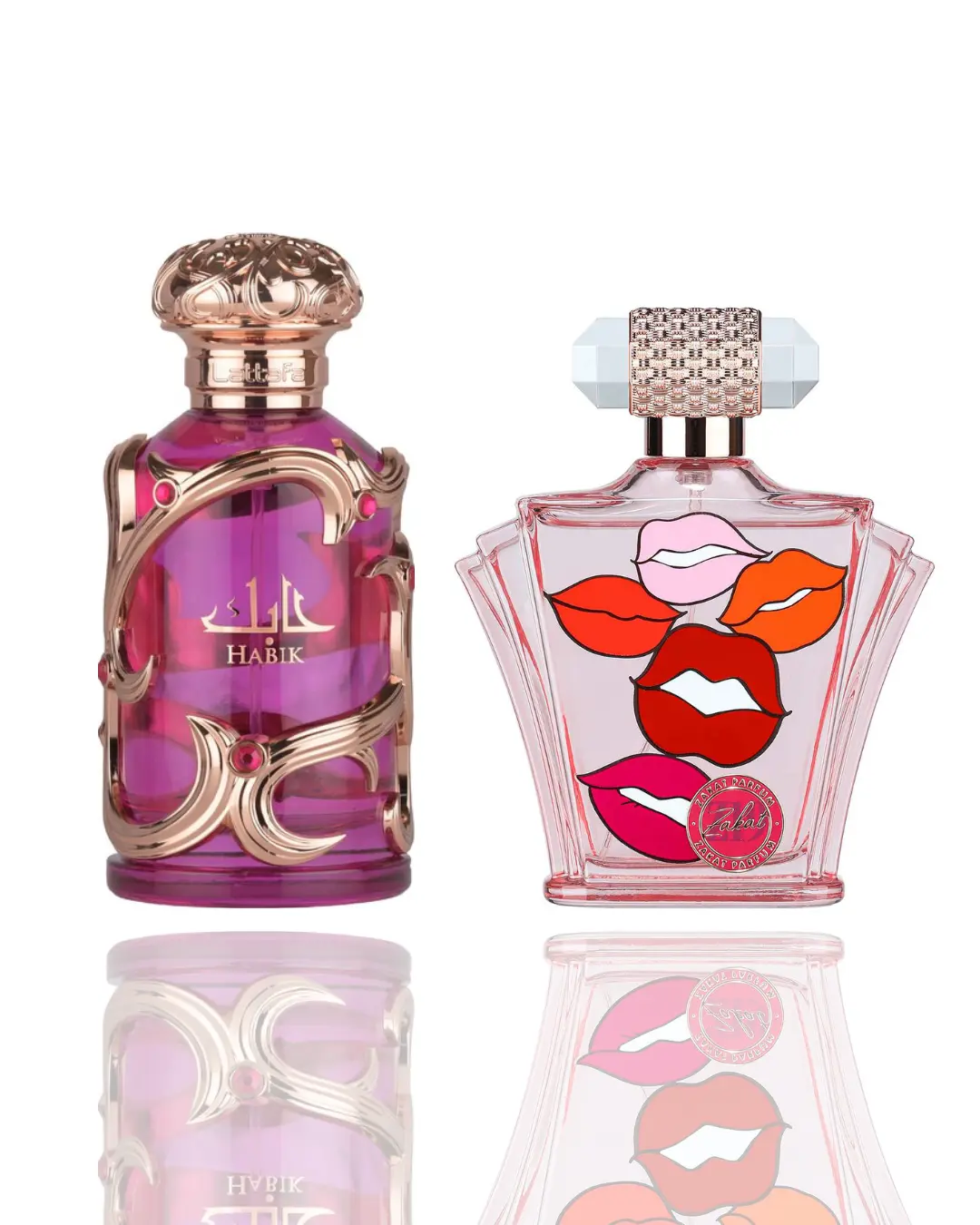 Lattafa Habik Women's Z19 EDP 2-Piece Multi-Pack Bundle, Floral Amber Scent, Dual Fragrances, Ideal for Everyday Wear, Flowers, Spicy Women's Fragrance