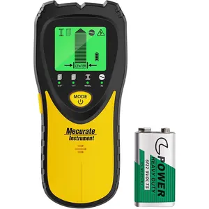 5-in-1 Stud Wall Scanner with LCD Display – Detects Studs,, Live Wires Behind – for TV Mounting, Picture, Shelves & Home Projects