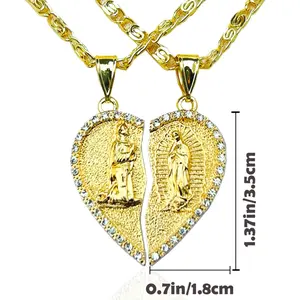 Te Amo Necklace Love Necklace Love of Virgen Mary Necklace Love of San Judas Necklace