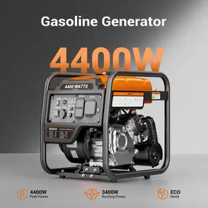 (Ships Within 24H) Efurden 4400 Watts Off-Grid Portable Generator Outdoor Power Equipment, Open Frame Inverter Generator with ECO Mode, Gas Powered, Quiet Operation, Emergency Home Backup, RV Ready