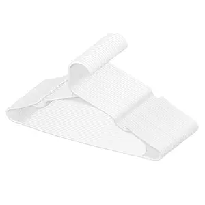 VEVOR Plastic Hangers 50 Pack White Non-Slip Hangers with Triangular Structure