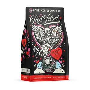 Bones Coffee Company | Red Velvet Cake Flavored Coffee 12oz Medium Roast Arabica