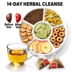 Organic Senna Leaf Herbal Blend Tea - Relieves bloating and promotes gut health - 14-day herbal formula - 14 tea bags - Caffeine-free - Natural digestive support