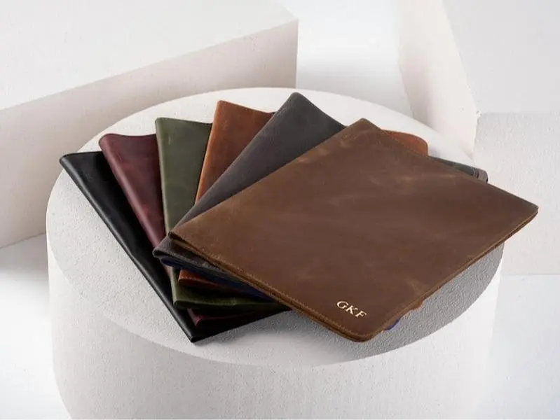 Personalized Portfolio - Custom Engraved Leather Portfolio for Graduation and Teacher Gifts