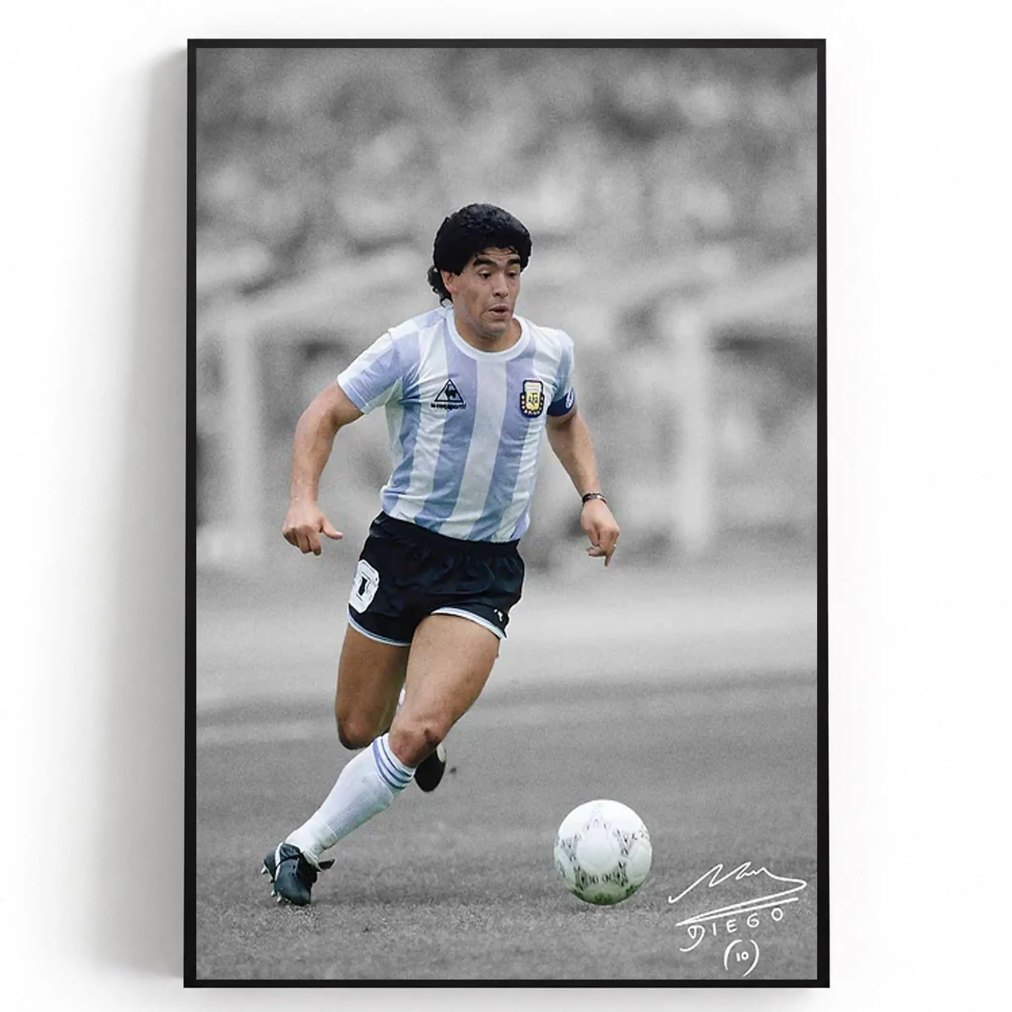 Diego Maradona Poster, Soccer Gifts, Sports Poster, Football Poster, Soccer Wall Art( Unframed - Print Only )