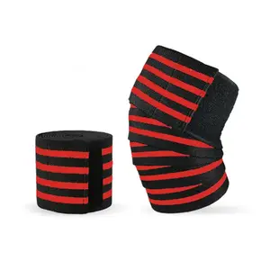 Striped Pattern Knee Pad, 1 Count Breathable Knee Brace, Knee Sleeve, Knee Support, Knee Supporter for Fitness Sports Weightlifting Running, Sports Protective Gear for Men & Women