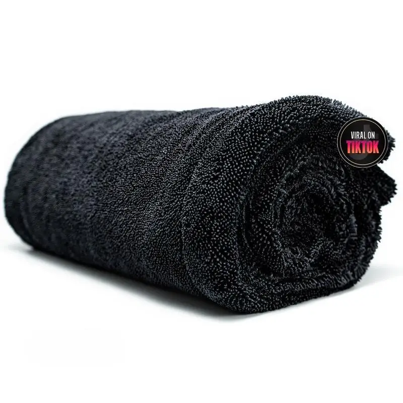 Professional Detailing Towel For Drying Car,Twisted-Loop Microfiber Towel From No Streak or Scratches,Ultra Absorbent, 1200GSM Double Side microfiber