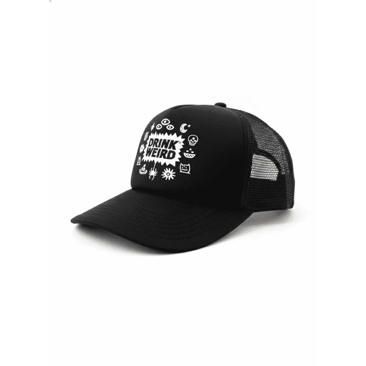 Drink Weird Orbital Web Trucker Foamie