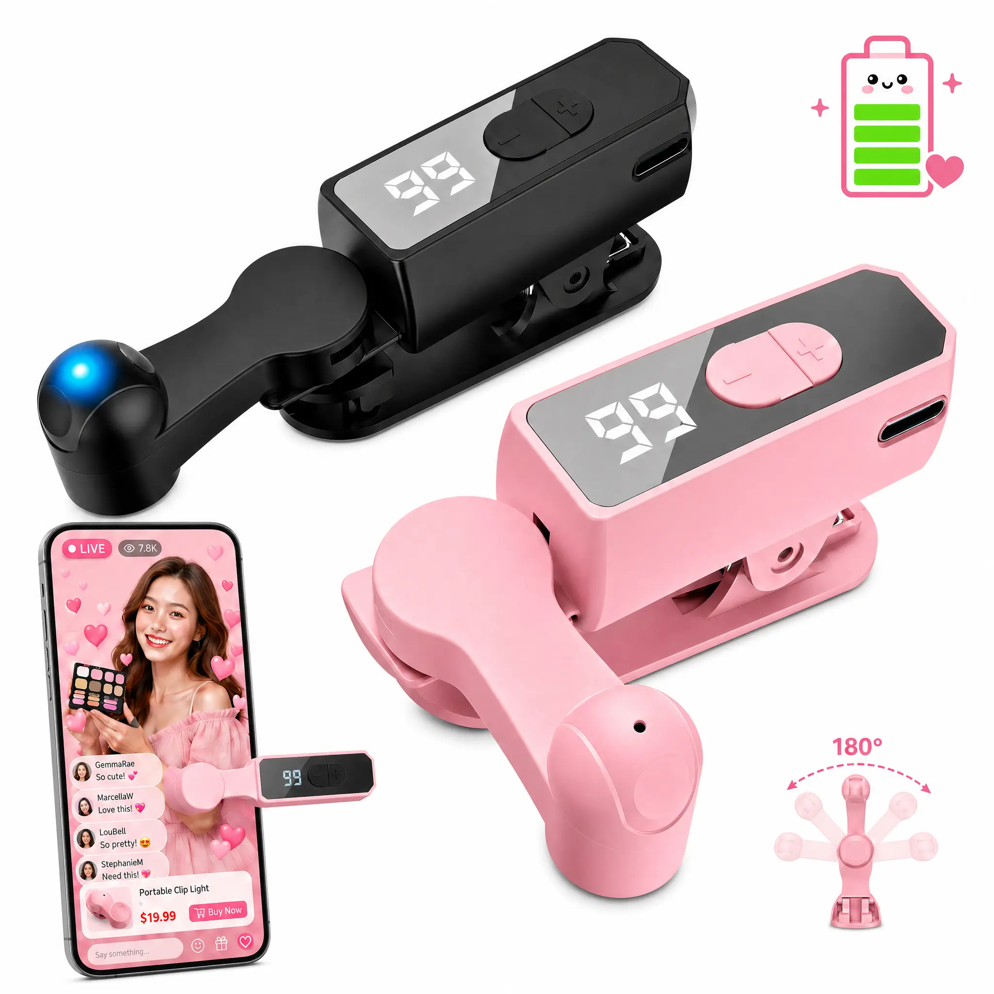 NEW Portable Rechargeable Automatic Clicker with 12-Hour Battery Life, Fast Screen Tap Simulator for Smartphones and Controllers, Adjustable Speed Smart Tapper for Shopping, Rewards, Live Likes and Repetitive Tasks
